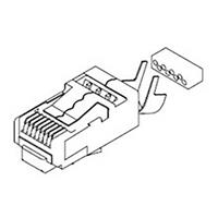 Molex 449150001 Modular Plug, Category 6, Long Body, Unshielded, 8/8