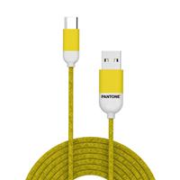 Enjoy2Cook Usb-kabel Type-c, 1,5 Meter, Geel - Rubber - Celly Pantone