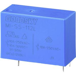 noname GoodSky MI-SS-112L Printrelais 12 V/DC 10A 1 Wechsler Tube