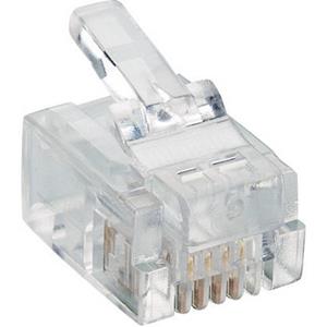 Lumberg P 127 Modularstecker P 127 Stecker, gerade Polzahl 6P4C Transparent