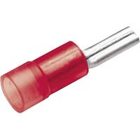 Cimco 180222 Stiftkabelschuh 0.50mm² 1mm² Teilisoliert Rot