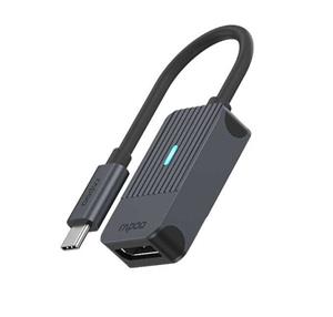 Rapoo USB-C Adapter, USB-C naar DisplayPort, grijs Desktop accessoire Zwart