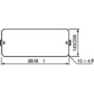 schneiderelectric Schneider Electric NSYPMP7502DLP Montageplatte Stahl verzinkt 2St.