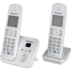 Panasonic KX-TG6822GS Schnurlostelefon mit Anrufbeantworter perlsilber