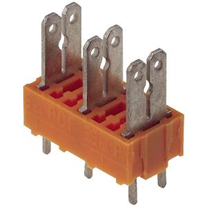 Weidmüller 9500690000 Flachstecker verzinnt Orange 50St.
