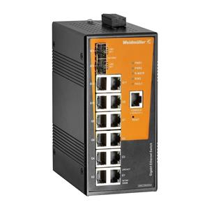 Weidmüller IE-SW-AL14M-12GT-2GESFP Industrial Ethernet Switch 10 / 100 / 1000 MBit/s