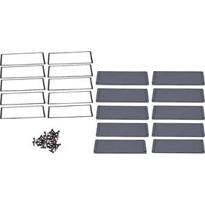 hammondelectronics Hammond Electronics Endplatte Aluminium Schwarz (L x B x H) 6 x 194 x 72mm 10St.