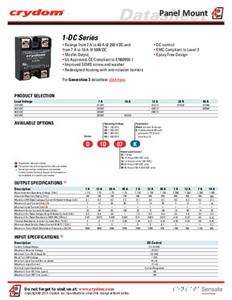 Crydom D1D12K CRZ SSR Relay Panel Mount