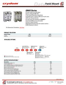 Crydom 84137910 CRZ SSR