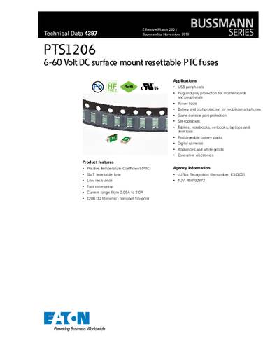 Bussmann by Eaton PTS12066V050 BS