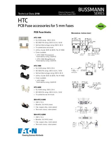 bussmannbyeaton Bussmann by Eaton BK1/HTC-15M Sicherungshalter 1St.