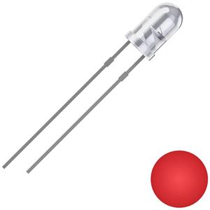 Quadrios 2111O173 LED bedrahtet Rot Rund 3mm 2500 mcd 25° 20mA 2V