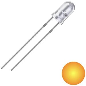 Quadrios 2111O174 LED bedrahtet Gelb Rund 3mm 2500 mcd 25° 20mA 2V