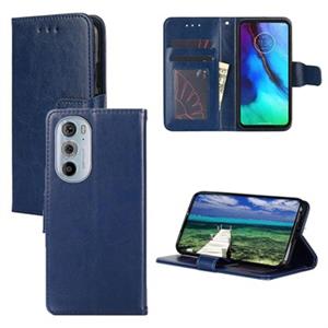 Motorola Edge 30 Pro Wallet Case met Magnetische Sluiting - Blauw