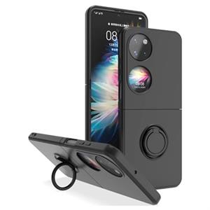 Huawei P50 Pocket Case met Ring Houder - Zwart
