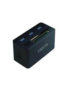 Logilink externe kaartlezer met USB hub