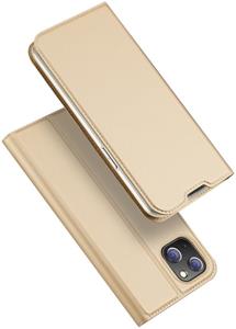 Dux Ducis Skin Pro iPhone 14 Max Flip Hoesje - Goud