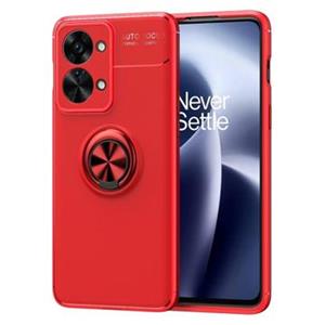 OnePlus Nord 2T Magnetische Ringhouder Hoesje - Rood