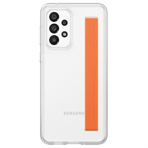 Origineel Samsung Galaxy A33 Hoesje Slim Strap Cover Wit/Oranje
