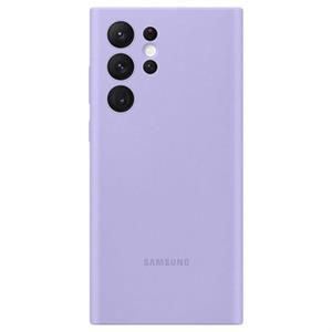 Silicone Cover für Galaxy S22 Ultra lavendel