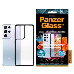 PanzerGlass ClearCase Samsung Galaxy S21 Ultra 5G Cover - Zwart / Doorzichtig