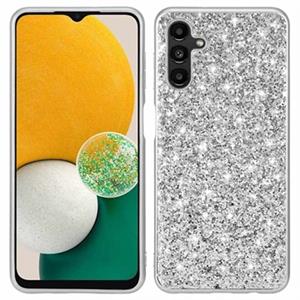 Glitter Series Samsung Galaxy A13 5G Hybrid Case - Zilver