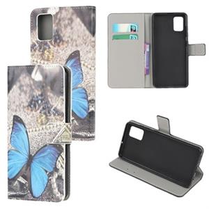 Style Series Samsung Galaxy A02s Wallet Case - Blauwe vlinder