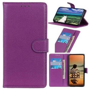 Nokia C2 2nd Edition Wallet Case met Magnetische Sluiting - Paars