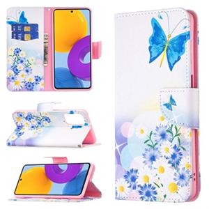 Wonder Series Samsung Galaxy M52 5G Wallet Case - Blauwe vlinder