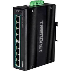 Trendnet »TI-PG80B 8-Port PoE+ Switch Industrial Gigabit DIN-Rail (24-56V)« Netzwerk-Switch