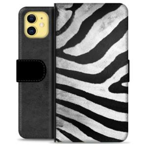 iPhone 11 Premium Portemonnee Hoesje - Zebra