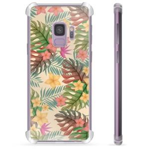 Samsung Galaxy S9 Hybrid Case - Roze Bloemen