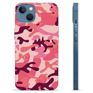 iPhone 13 TPU Case - Roze Camouflage