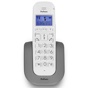 Profoon Dect Telefoon Met Grote Toetsen  Pdx-2608 Wit-antraciet