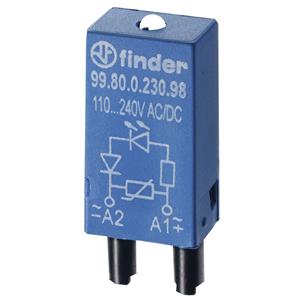 Finder Steckmodul mit Varistor, mit Anzeige, LED 99.80.0.024.08 10St.