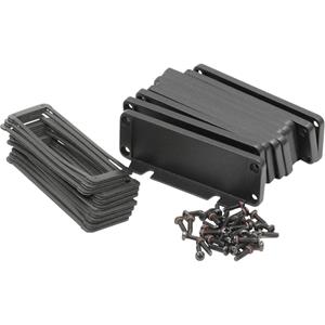 hammondelectronics Hammond Electronics Eindplaat Aluminium Zwart (l x b x h) 16 x 107 x 35 mm 10 stuk(s)