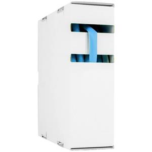 Hongshang 211195968 Schrumpfschlauch ohne Kleber Blau 12.70mm 6.40mm Schrumpfrate:2:1 8m
