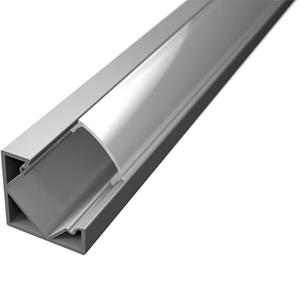 BES LED Led Strip Profiel - Delectro Profi - Aluminium - 1 Meter - 18.5x18.5mm - Hoekprofiel