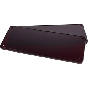 hammondelectronics Hammond Electronics 1455UPLTRD Frontrahmen ABS Rot (transparent) (L x B x H) 196 x 71 x 11.60mm 2St.