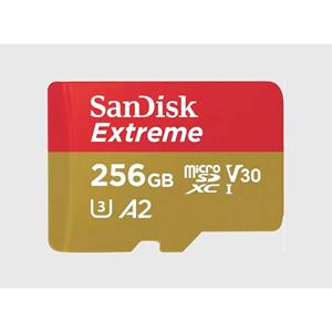SanDisk Extreme microSDXC-Karte 256GB Class 10, UHS-I, v30 Video Speed Class stoßsicher, Wasserdicht