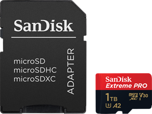 SanDisk Extreme PRO microSDXC-kaart 1000 GB Class 10 UHS-I Schokbestendig, Waterdicht