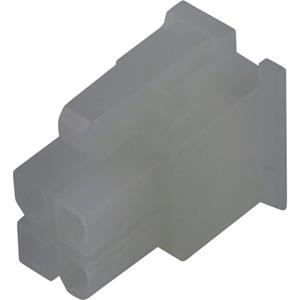 Molex 39013042 Mini-Fit Jr. Receptacle Housing, Dual Row, 4 Circuits, UL 94V-2, Natural