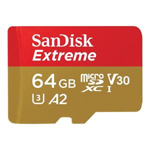 SanDisk Extreme microSD-kaart 64 GB UHS-Class 3 Schokbestendig, Waterdicht