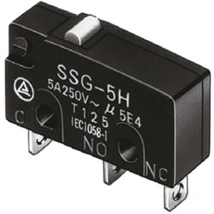 Omron SSG-5L2H Microschakelaar 14 V/DC 5 A 1x aan/(aan) 1 stuk(s) Bag
