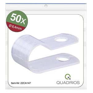 Quadrios 22CA147 Befestigungsschelle schraubbar 22CA147 Bündel-Ø-Bereich 8.4mm (max) Natural 1 Set