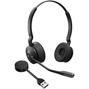 Jabra Engage 55 On Ear headset DECT Telefoon Stereo Zwart Volumeregeling, Microfoon uitschakelbaar (mute)