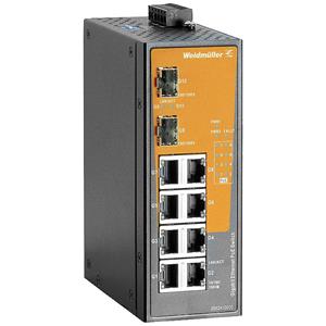 Weidmüller IE-SW-EL10-8GTPOE-2GESFP Industrial Ethernet Switch 10 / 100 / 1000MBit/s PoE-Funktion