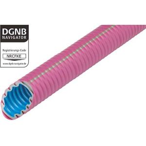 fränkischerohrwerke Fränkische Rohrwerke 25612032 FFKuS-EMF105co2ntr32 Wellrohr Magenta 22.9mm 25St.