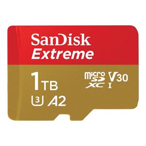 SanDisk Extreme microSDXC-kaart 1024 GB UHS-Class 3 Schokbestendig, Waterdicht