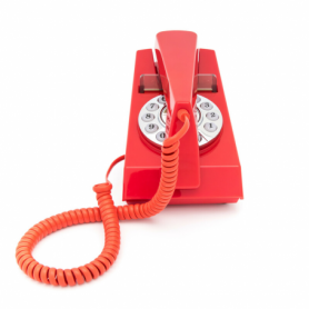 GPO 1960PUSHRED Telefoon Trim retro jaren '60 druktoetsen rood